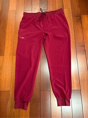 Maroon Drawstring Jogger Pants ladies XL
